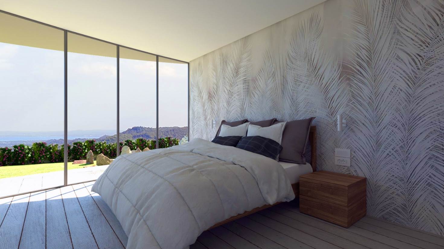 Camera da letto render